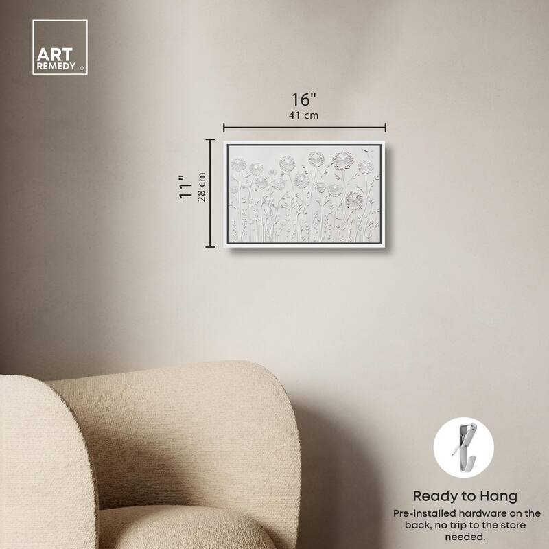 Floral Lace II Canvas by Art Remedy