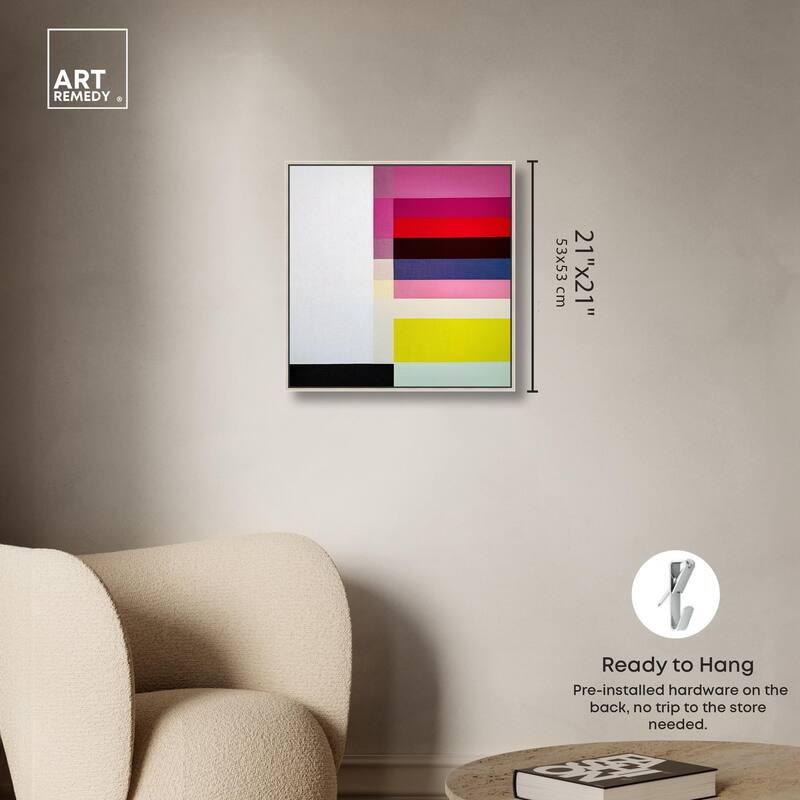 Quadratic Composition Canvas by Art Remedy