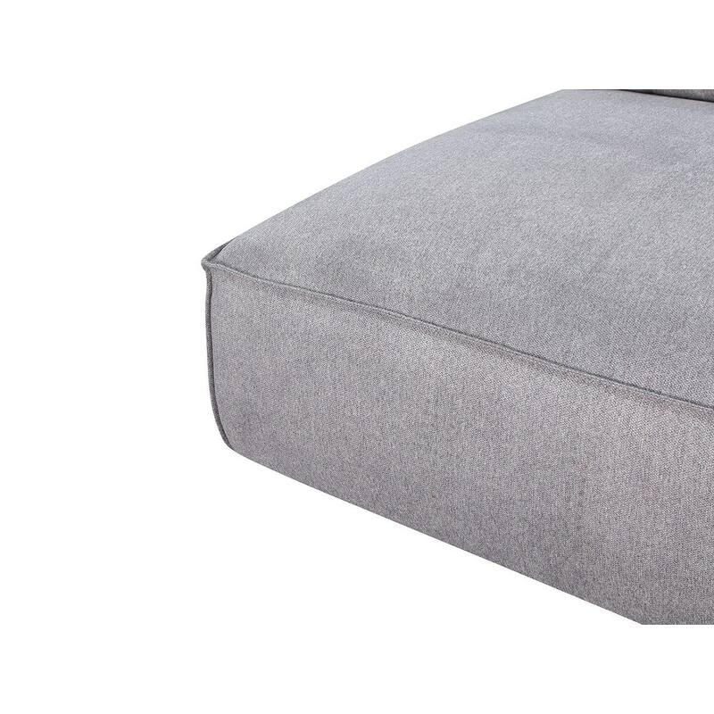 Divani Casa Racine Modern Grey Fabric Modular Sectional Sofa