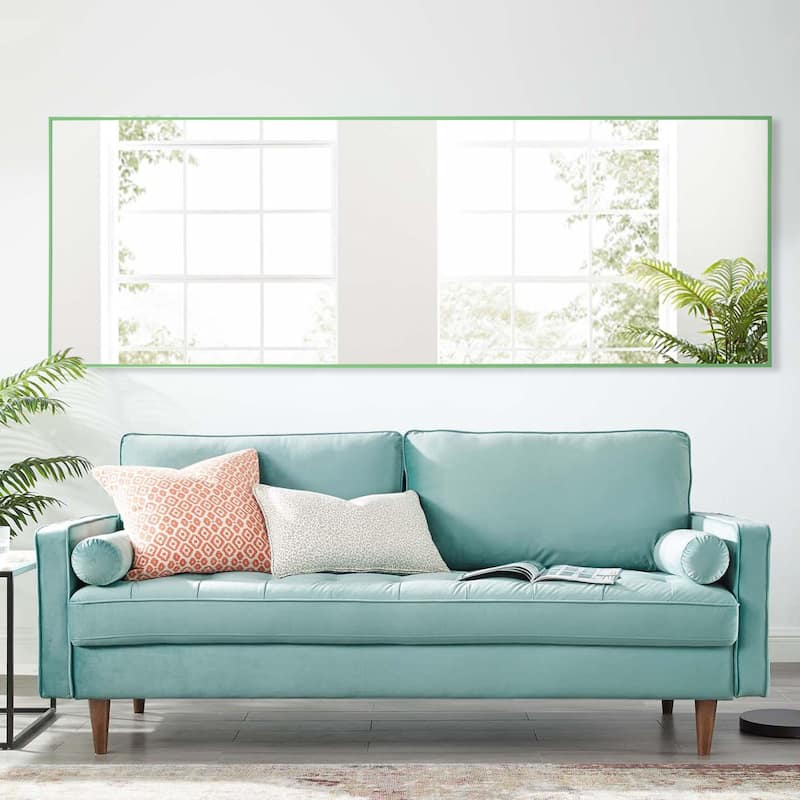 Dovelina Modern Full Length Floor Mirror - Freestanding Vanity Mirror for Bathroom or Living Space