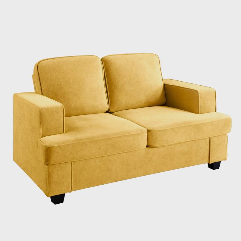 Modern Velvet Loveseat