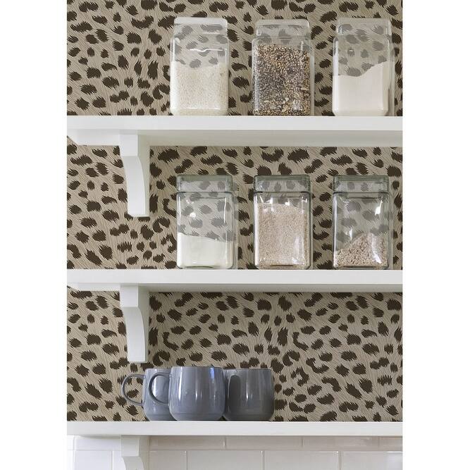 NuWallpaper Tan Spotted Peel & Stick Wallpaper