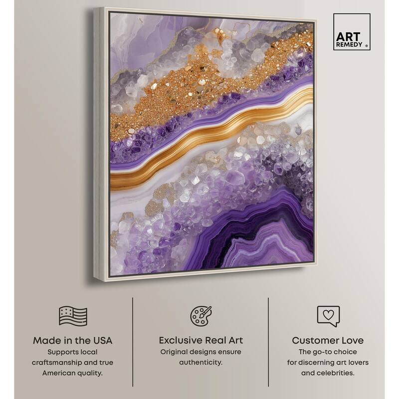 Gemstone Labyrinth II Canvas by Art Remedy