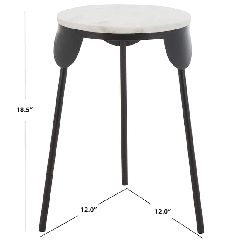 SAFAVIEH Cordie Round Accent Table - 12" W x 12" D x 19" H - 12Wx12Dx19H