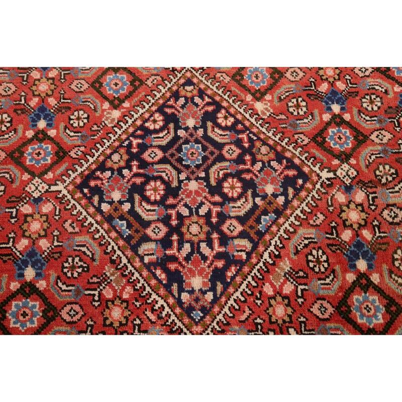 Geometric Mahal Persian Area Rug Wool Handmade Living Room Carpet - 6'6" x 10'3"