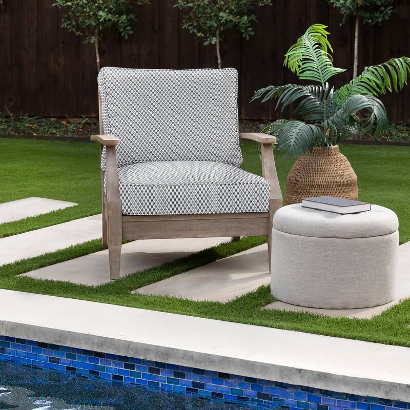 Sorra Home Sunbrella Outdoor Corded Chair Cushion