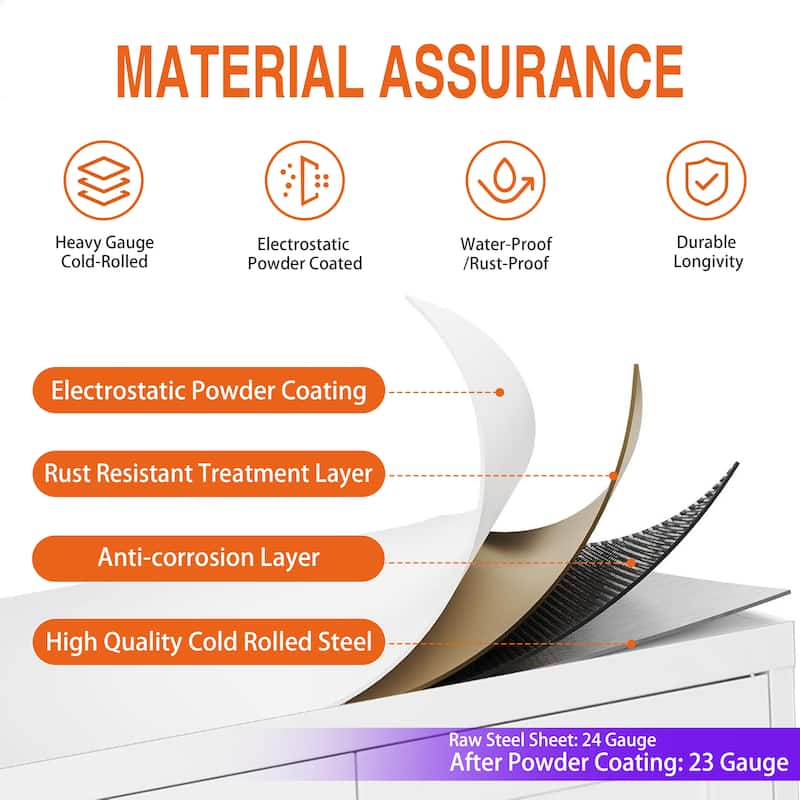 Anmytek Space Saving Wardrobe Organizer White Gold Closet Cabinet Storage for Bedroom Dressing Room