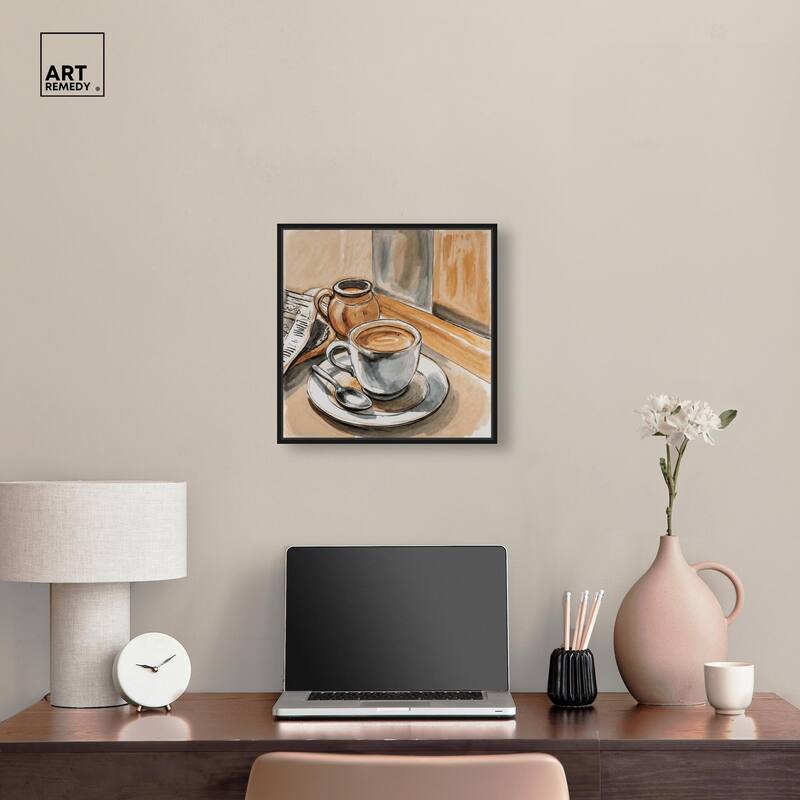 Sunday Coffee Canvas by Art Remedy