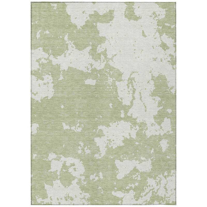 HomeRoots Abstract Transitional Rectangle Outdoor Rug