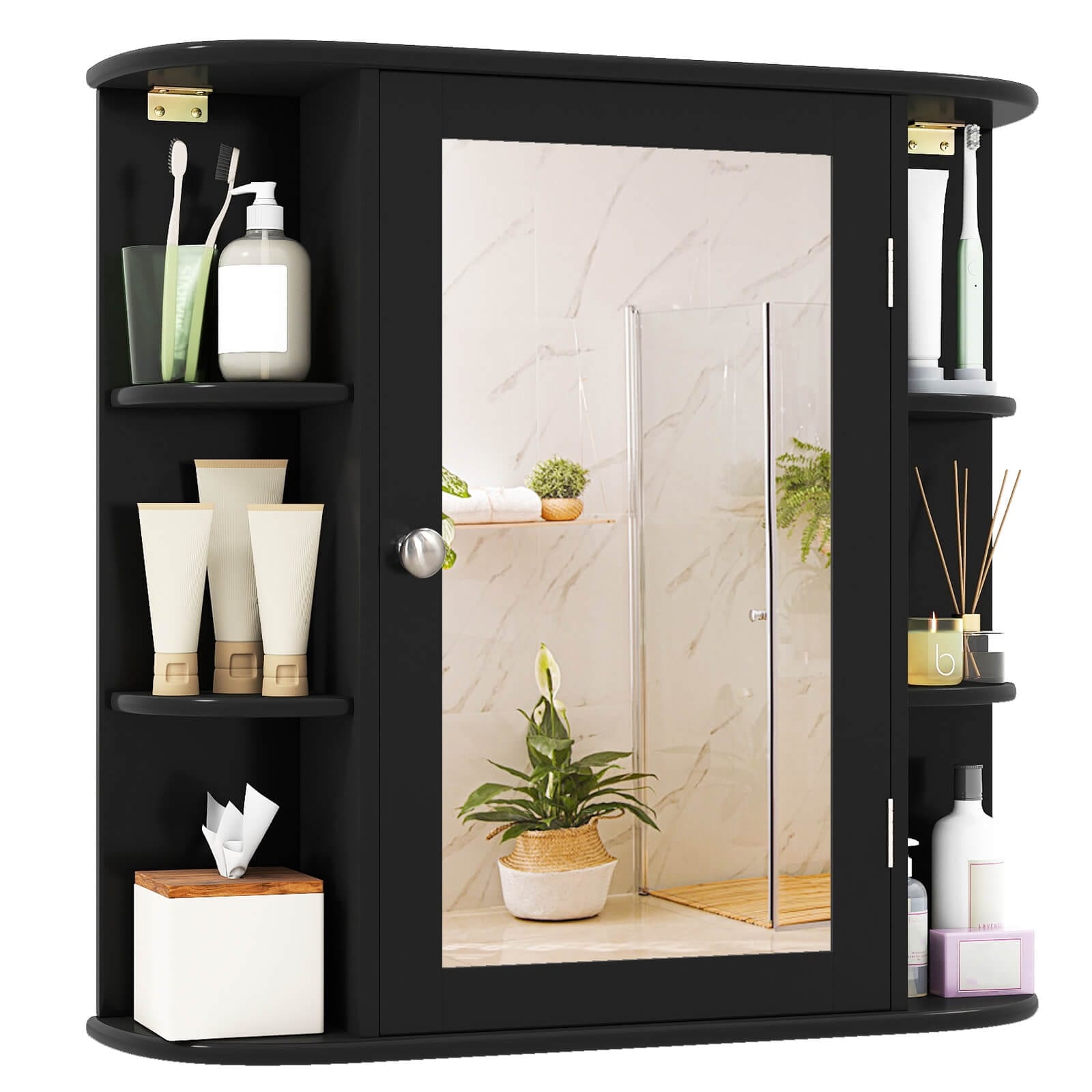 Costway Multipurpose Wall Surface Bathroom Storage Medicine Cabinet