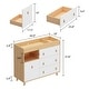 preview thumbnail 47 of 53, Baby Changing Table Dresser Nursery Dresser Chest White/Grey/Oak