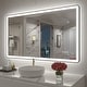 preview thumbnail 16 of 36, KIOTEE Rectangular Framed Front & Back LED Lighted Anti-Fog Tempered Glass Bathroom Vanity Mirror with ETL and 3-Year Warranty 40x24