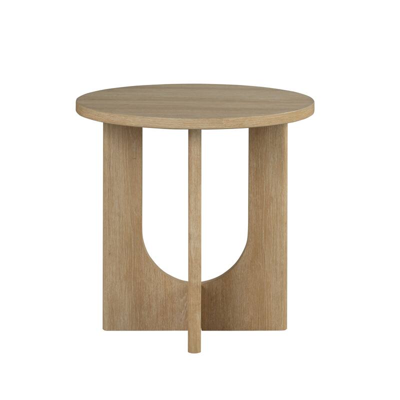 Furniture of America Zephyra Modern Wood 3-Piece Round Coffee Table Set