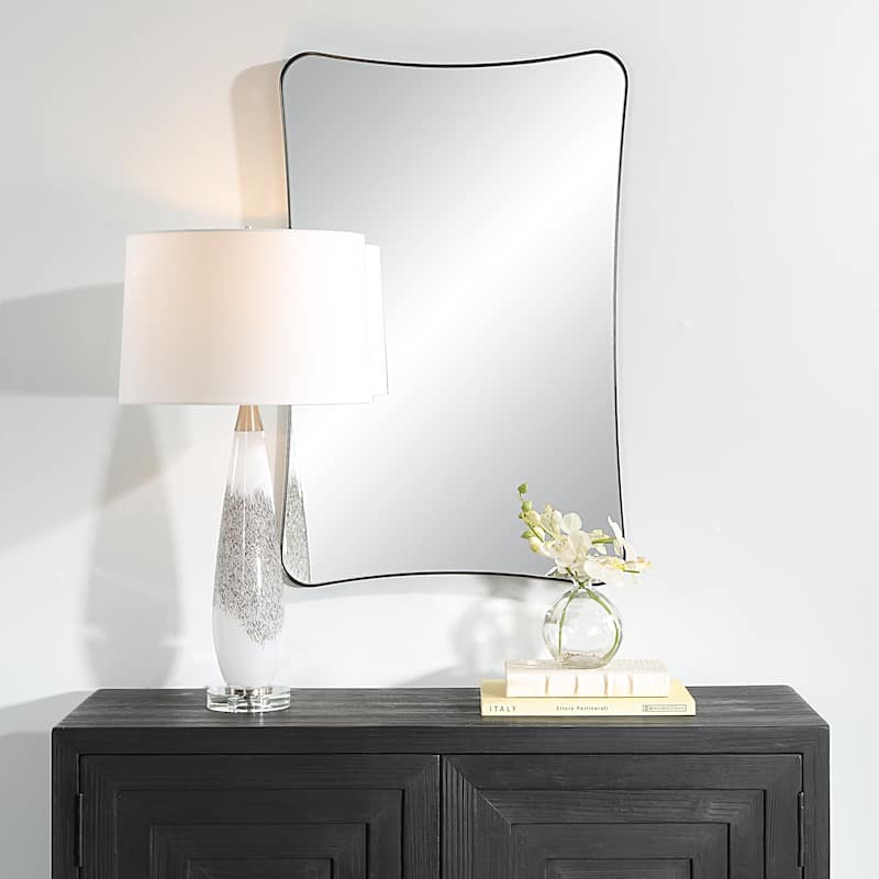 Uttermost Loudon Black Vanity Mirror - 22"W x 34"H x 1"D