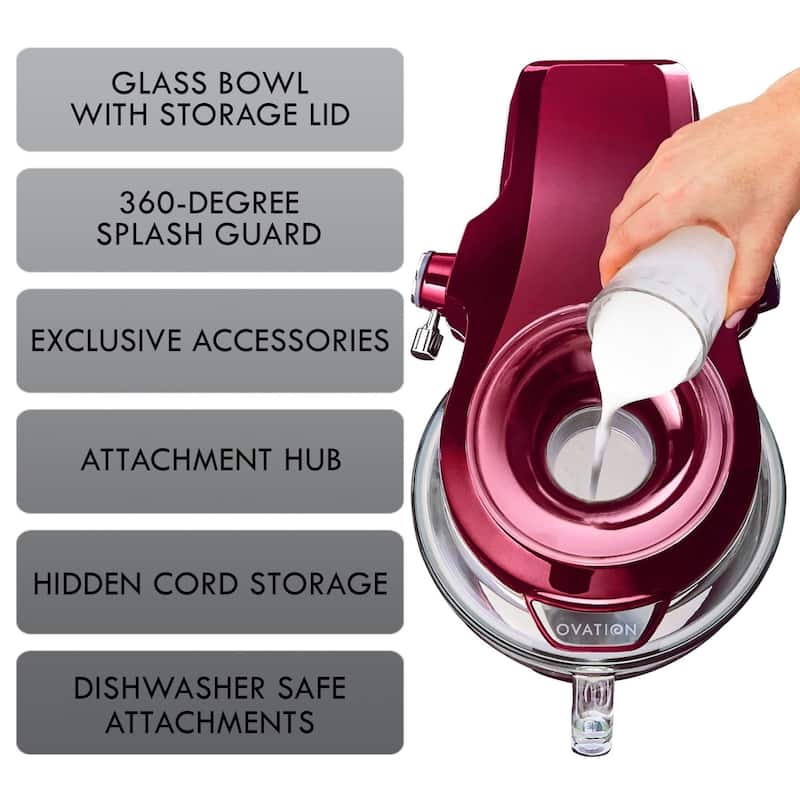 Kenmore Elite Ovation 5 qt Stand Mixer with Pour-In Top, 500W