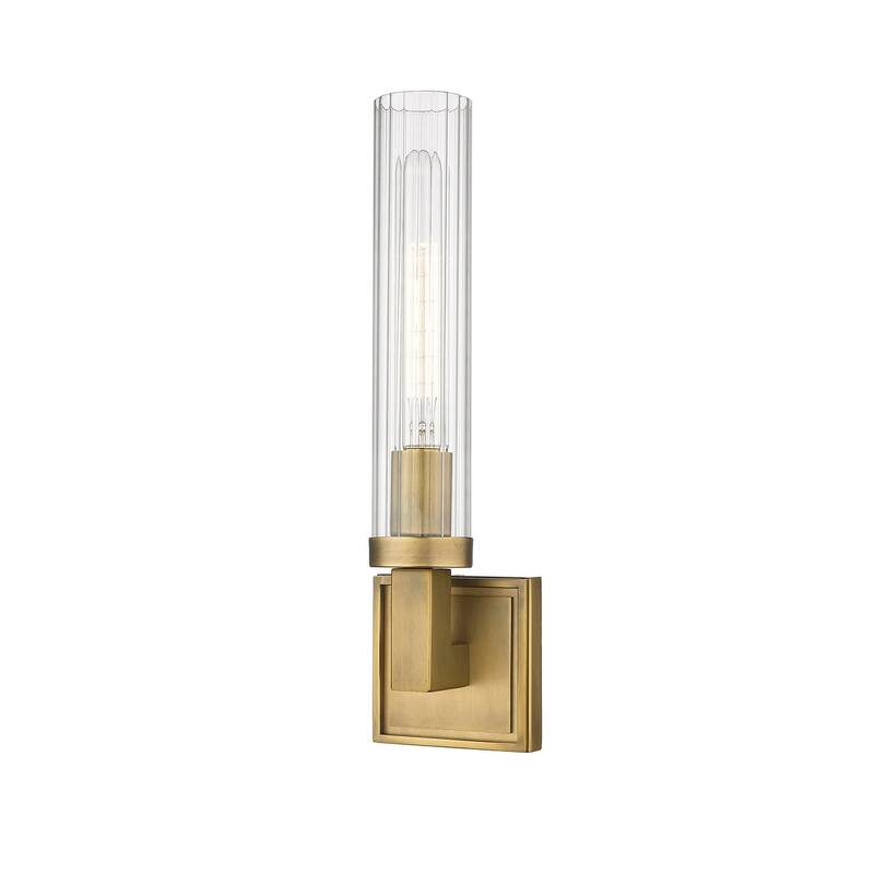 Z-Lite 3031-1S Beau 17" Tall Wall Sconce - Rubbed Brass
