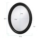 preview thumbnail 7 of 7, George Oval Frame Wall Mirror - Matte Black