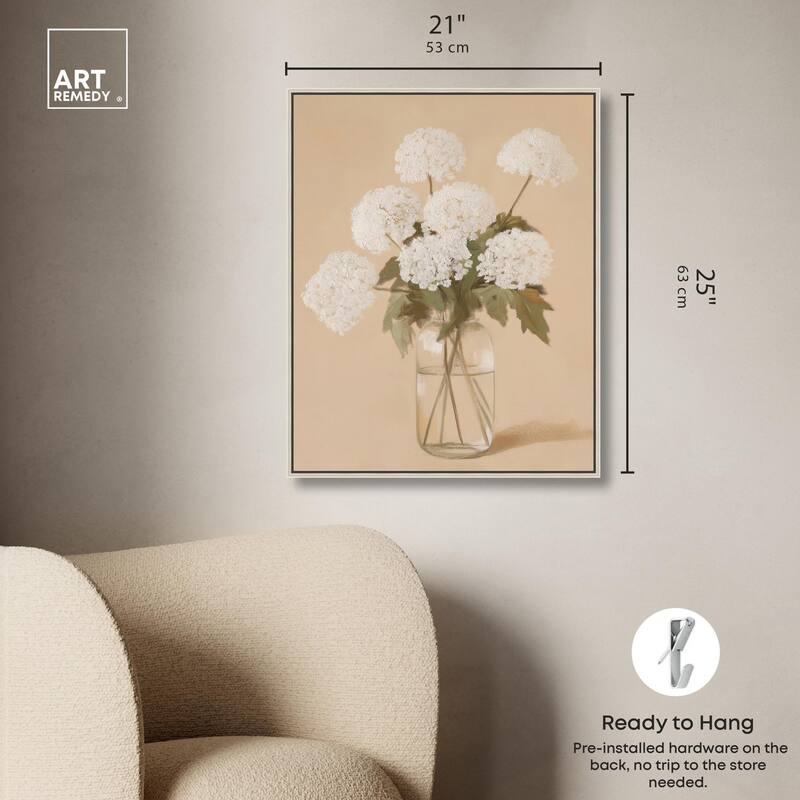 Lace in a Vase II Canvas by Art Remedy