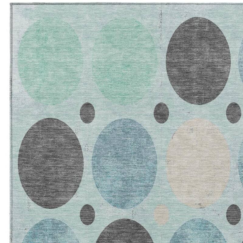 HomeRoots Geometric Transitional Rectangle Outdoor Rug