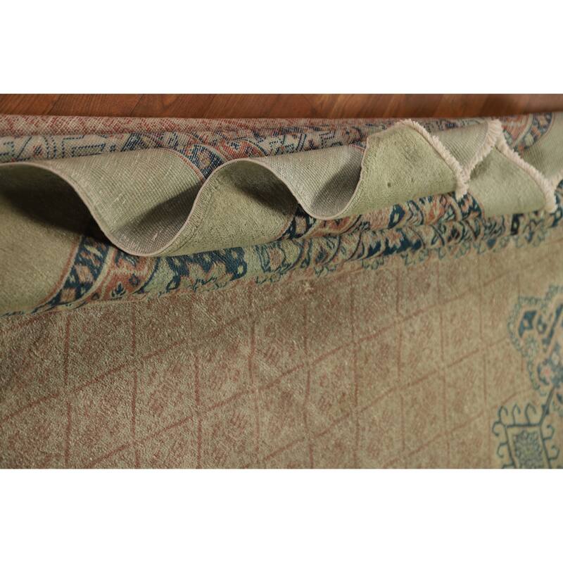Vegetable Dye Tabriz Persian Large Rug Hand-Knotted Wool Carpet - 10'10"x 12'9"
