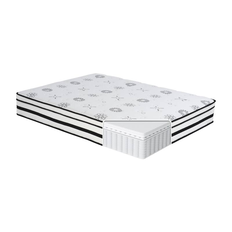 12" Highly Breathable Quilted Cover Hybrid Mattress in a Box