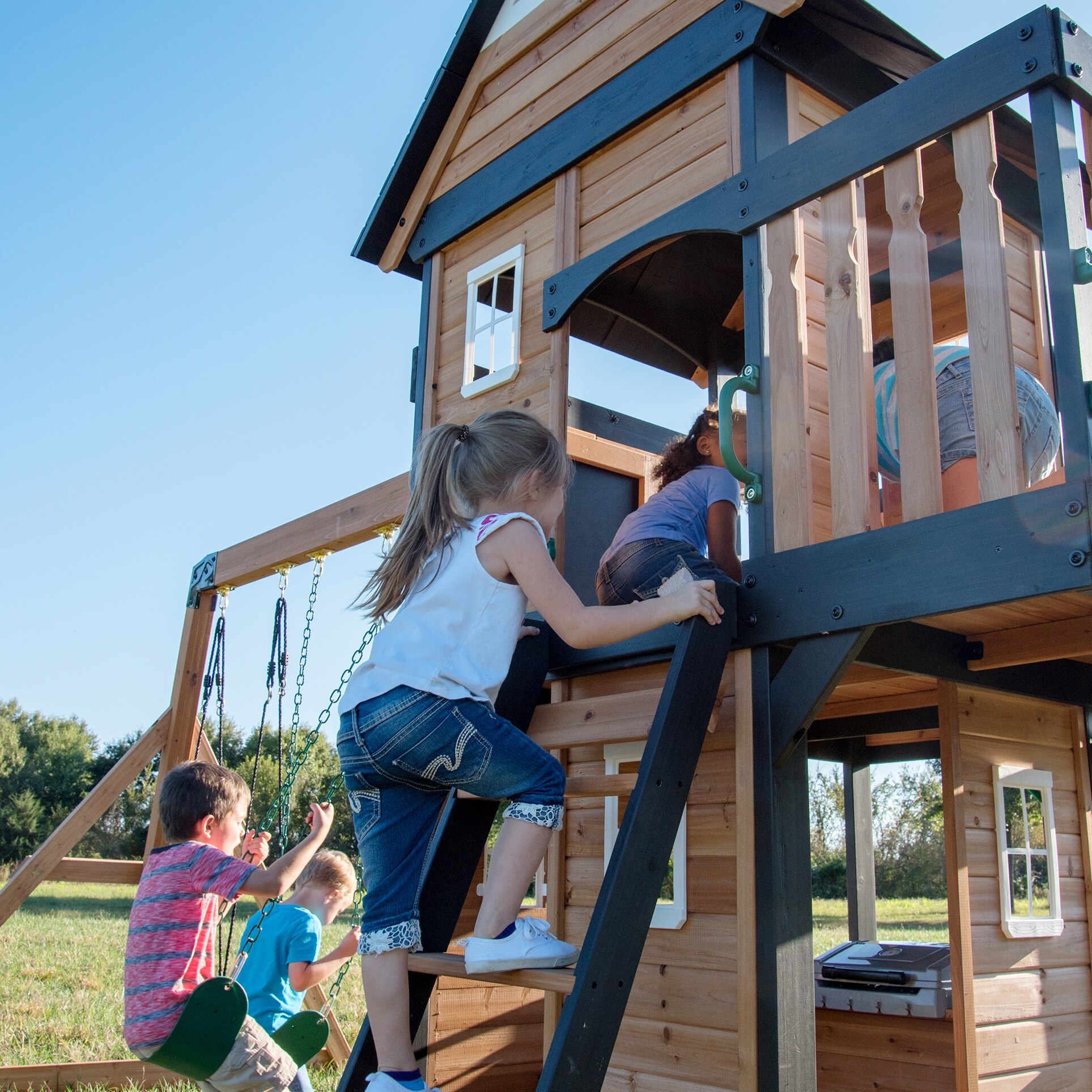 Backyard discovery canyon creek swing set best sale