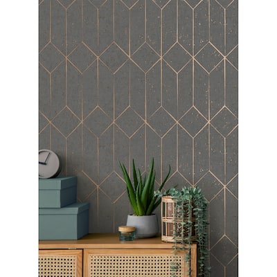 Leaves Ford Faux Fabric 33' L X 20.5" W Wallpaper Roll