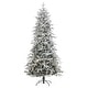 preview thumbnail 2 of 3, Shadow Woods Flocked Spruce Artificial Tree 9ft, Pre-Lit 600 Warm White LED Lights, 1541 PE/PVC 1541 Tips