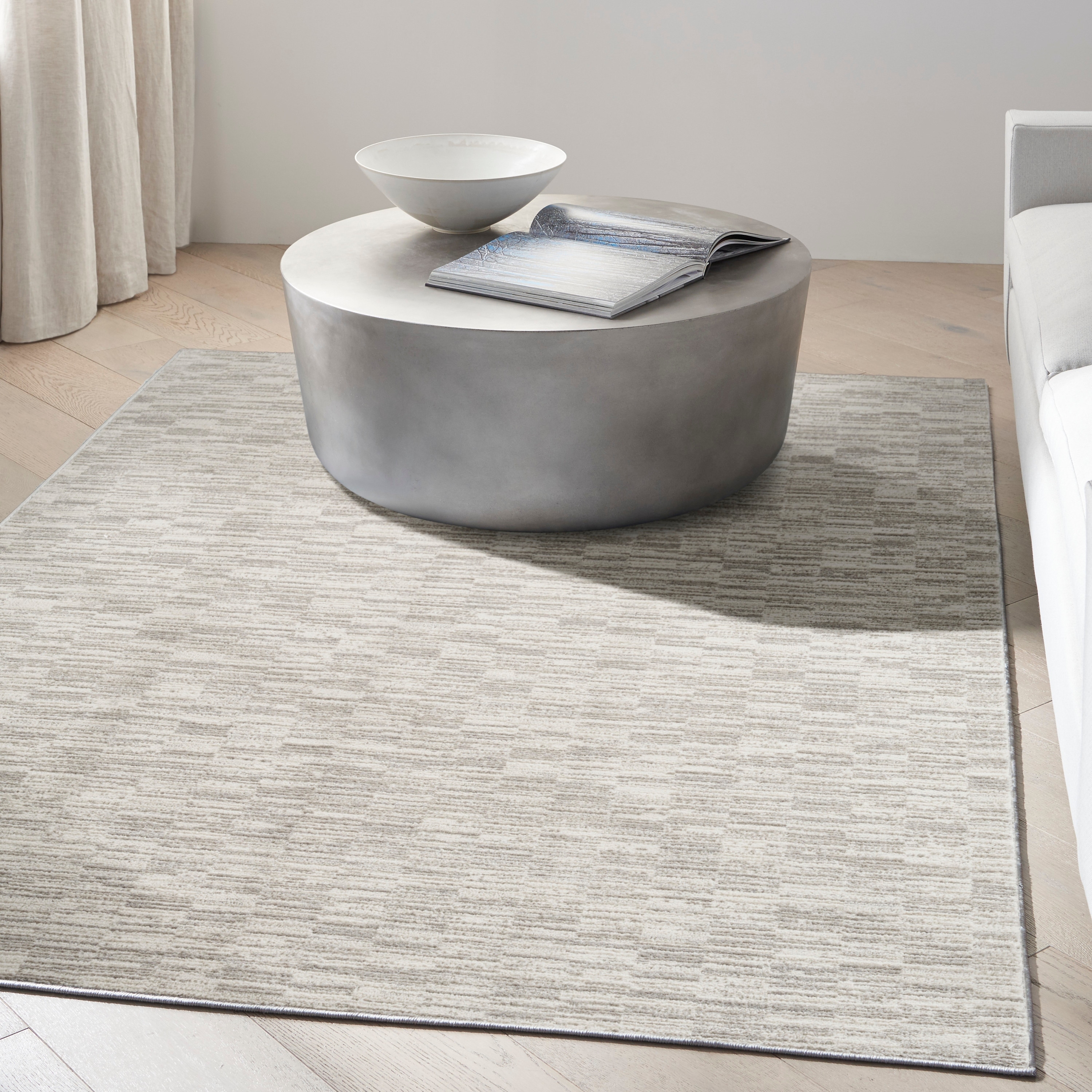 Calvin Klein CK029 Captivating Indoor only Ivory / Gray Abstract Area Rug