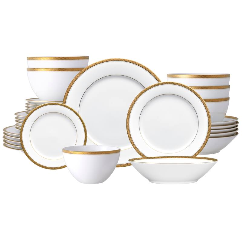 Noritake Charlotta 30-Piece Dinnerware Set, Service for 6 - Gold - Service for 6 - 30 Piece