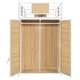 preview thumbnail 12 of 17, White Twin Metal Wood Loft Bed with L-shape Desk