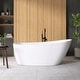 preview thumbnail 21 of 30, Lahore Freestanding Acrylic Soaking Bathtub