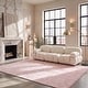 preview thumbnail 9 of 56, SAFAVIEH Handmade Abstract Birdie Modern Wool Rug 3' x 5' - Pink/Ivory