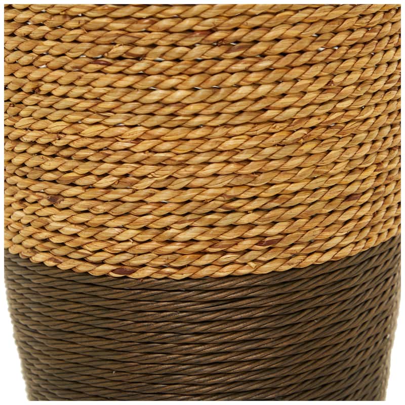Seagrass Handmade Tall Woven Floor Vase - Brown - Roche River Decor