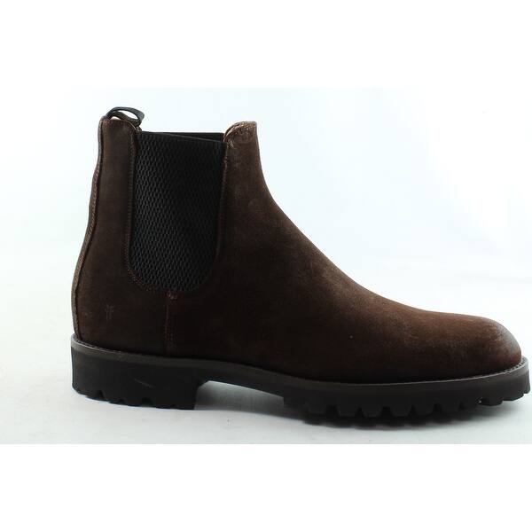 Shop Frye Mens Edwin Dark Brown Ankle Boots Size 9 On Sale Overstock 29481808
