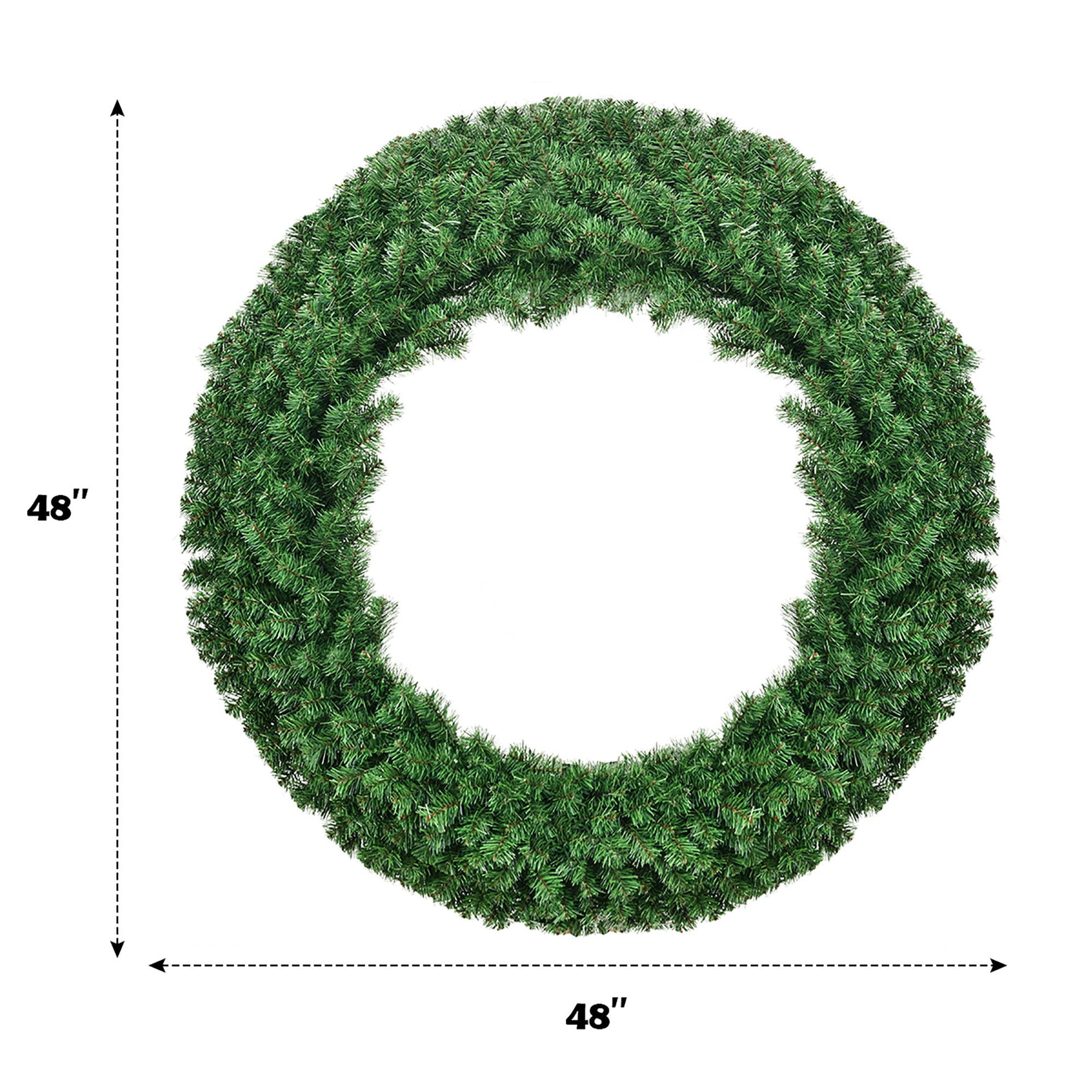 48 Pre lit Cordless Artificial Christmas Wreath with 200 LED Lights On Sale Bed Bath Beyond 32537701