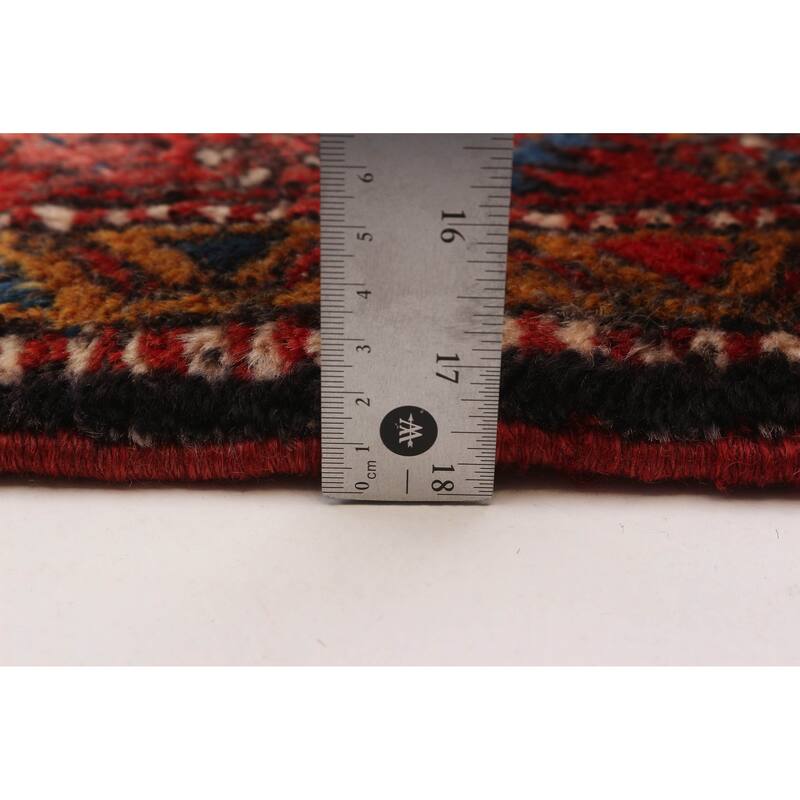ECARPETGALLERY Hand-knotted Sarabi Red Wool Rug - 3'7 x 11'0