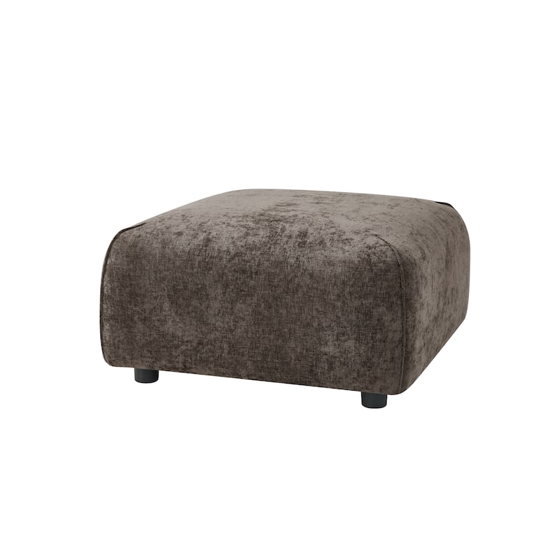 Christopher Knight Home - Marcella Modern Plush Upholstered Square Ottoman, Footrest, for Living Rooms, Bedrooms, Home Offices