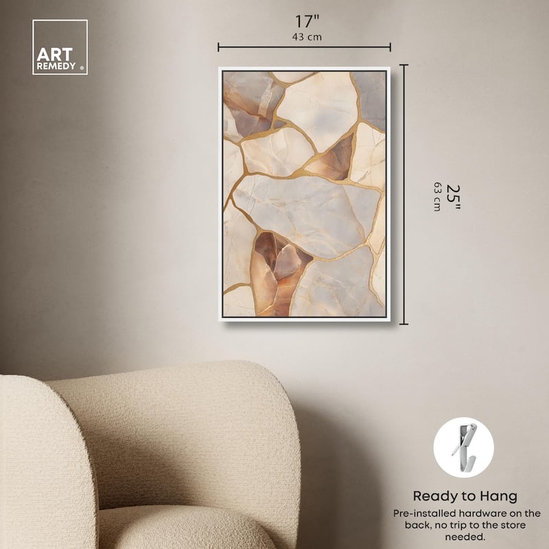Textured Earthy Tones II Canvas by Art Remedy