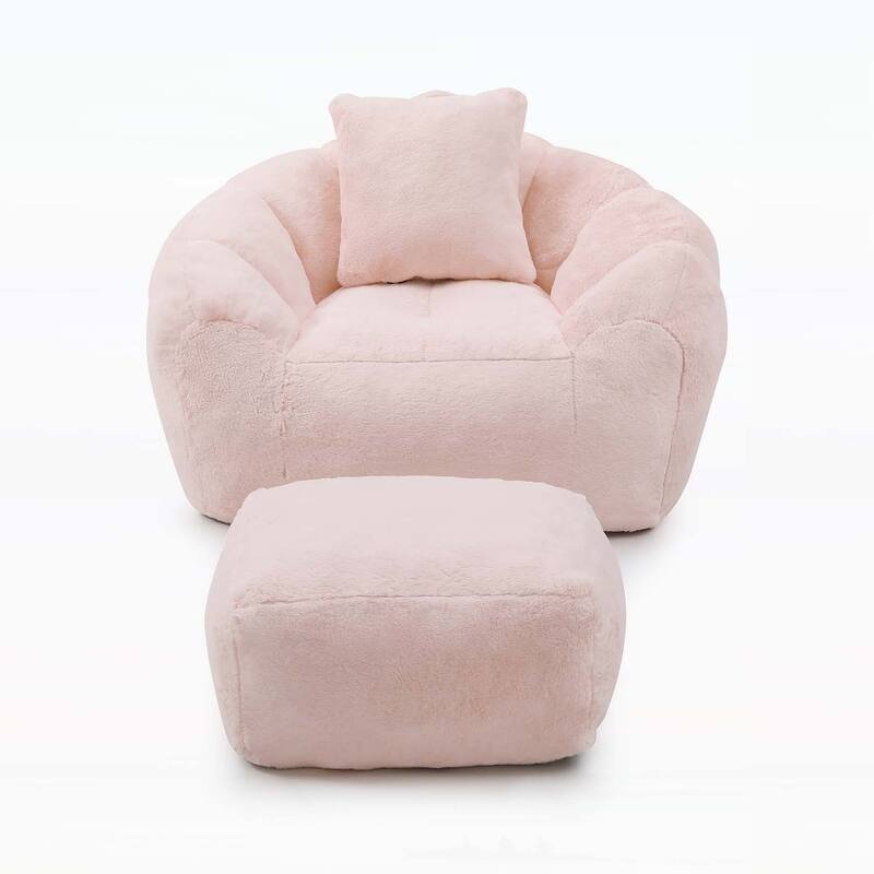 Bean Bag Chair with Footstool,for Comfort and Style in Any Room