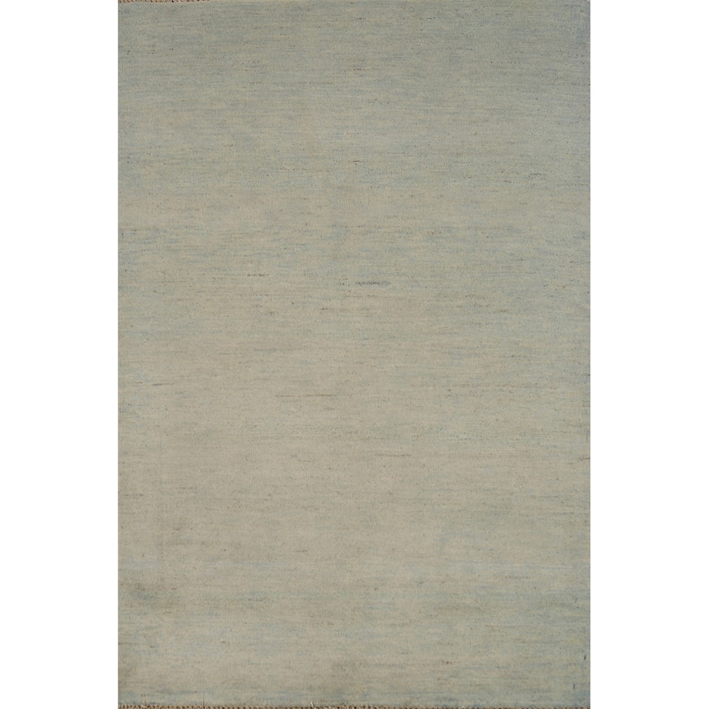 Modern Gabbeh Oriental Foyer Rug Multi-Color Handmade Wool Carpet - 3'2"x 4'11"