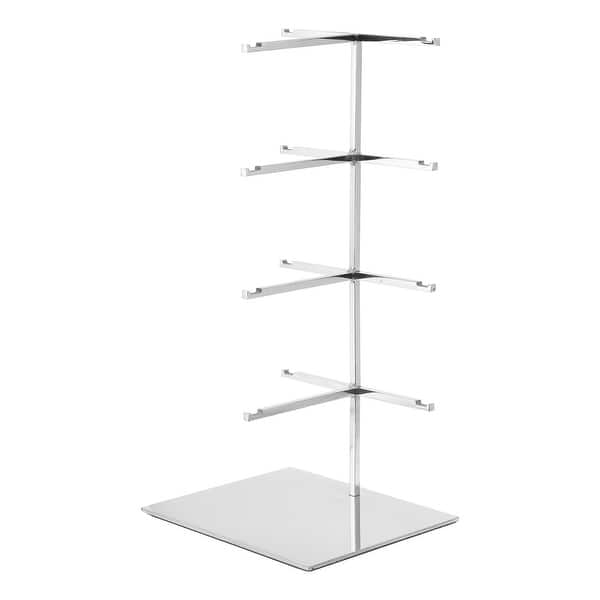 slide 2 of 7, Sunglasses Display Stand, 1Pcs - Stainless Steel 4-tier Sunglass Rack