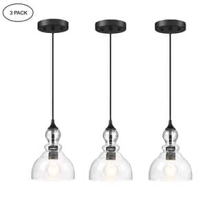 3-Pack 1-Light Mini Pendant with Brushed Nickle