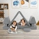 preview thumbnail 12 of 17, Costway 10 PCS Kids Play Sofa Set Modular Convertible Foam Folding - See Details