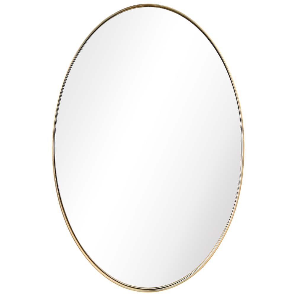 Ultra Stainless Steel Oval Wall Mirror- 24"x36"