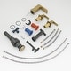 preview thumbnail 28 of 34, Double Handle Three-Hole Bath Waterfall Faucet with Drain