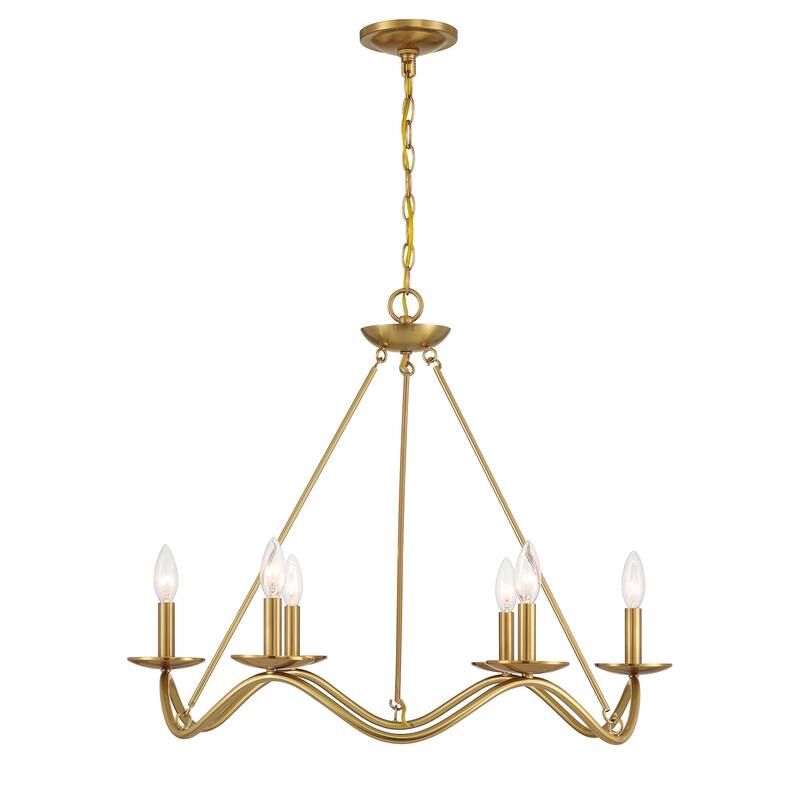 Bellevue SHCH55517 6 Light 28" Wide Taper Candle Style Chandelier