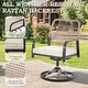 preview thumbnail 48 of 92, Versatile Outdoor Dining Sets w Swivel/Folding Chairs & Steel Slat Table and HDPE Dining Table Set for Gardens, Patios