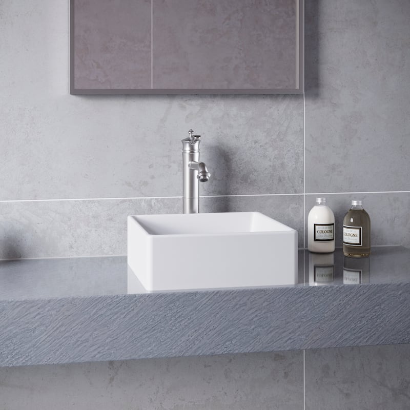 Karran Vineyard KBF472 Single-Handle Single Hole Vessel Bathroom Faucet with Matching Pop-up Drain