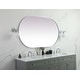 preview thumbnail 5 of 9, Elegant Lighting MR2A3660 Asha 36" W x 60" H Oval Framed Bathroom